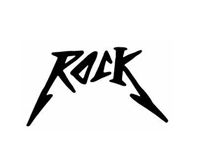 Rock black hardcore metal music punk rock thrash typography