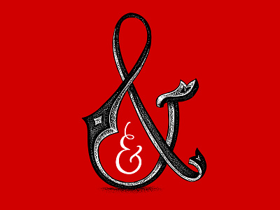 ampersand ampersand dot hand drawn lettering type