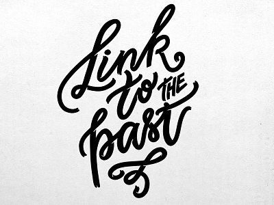 Link to the Past lettering