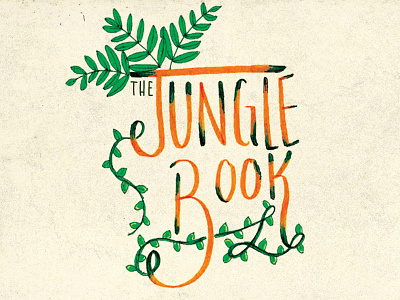 The Jungle Book Hand lettering disney hand lettering the jungle book