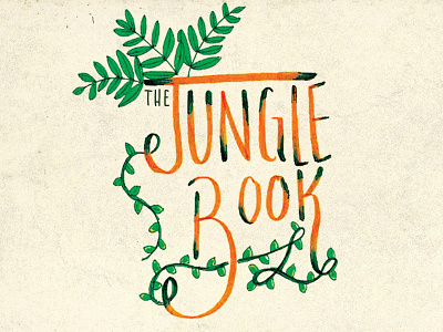 The Jungle Book Hand lettering