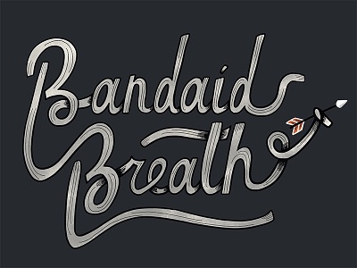 See you later... Bandaid breath. halloween hand lettering monster squad