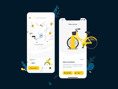 Eletric Bike app android app bike carris duall eletric ios minimalistic mobile ui ux