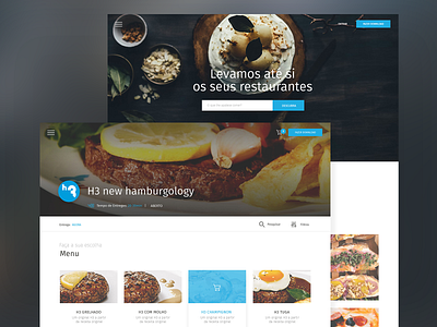 Food Delivery Web clean colorfull delivery design food meals minimalistic portugal restaurant simple ui web website