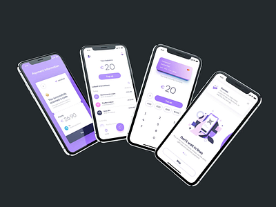 Paybyrd app design illustration iphone minimalistic mobile portugal ui ui ux design
