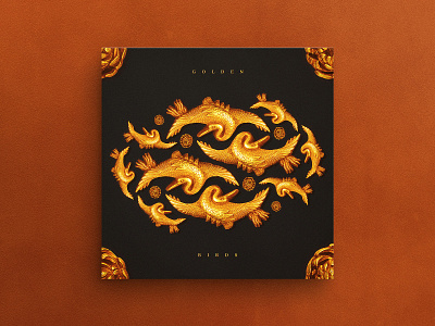 Golden Birds — Album Cover album artwork album cover art bird cover ep cover gold graphic design herm the younger hermtheyounger illustration vinyl cover