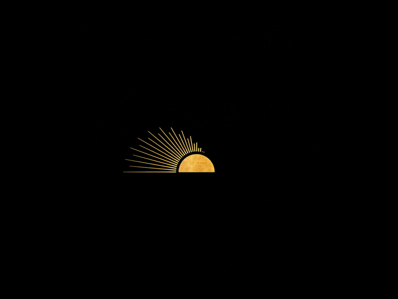 Rising Sun Animation 12inchmotion abstract art album cover animated album cover animation art gif gold herm the younger hermtheyounger illustration seamless seamless loop sun sunrise sunset