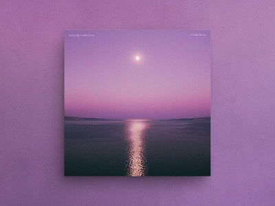 Half Moon — Album Cover abstract art album cover art ep cover gradient graphic design herm the younger hermtheyounger johan qin moon photography reflection vinyl cover