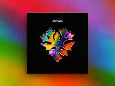 Vital Love — Album Cover album cover gradient graphic design heart herm the younger hermtheyounger illustration love lp vinyl
