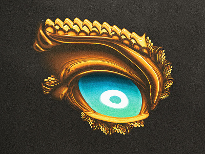 Watcher abstract abstract art abstract design album album cover art cover design ep cover eye gold gradient graphic design herm the younger hermtheyounger