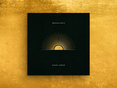 Breaking Habits — EP Cover abstract art album album cover art cover ep ep cover gold graphic design herm the younger hermtheyounger illustration sunrise sunset