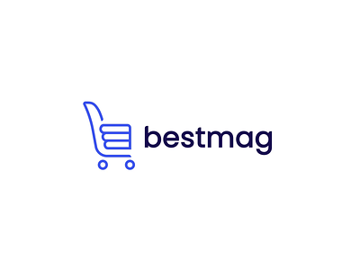 Bestmag Logo animation icon illustrator logo logo design logo intro motion online shop shop