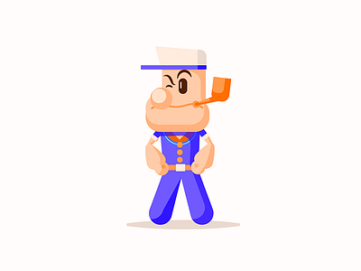 Popeye icon illustration popay popeye sailor