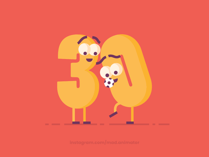 31, here we go 31 animation birthday football gif motion soccer thirty one