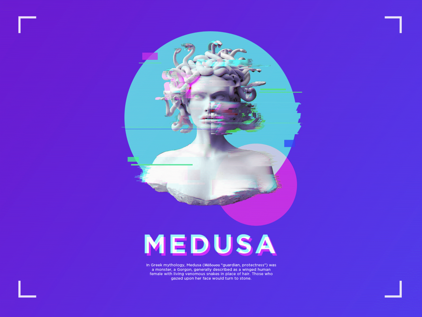 Glitch practice aftereffects glitchart medusa photoshop