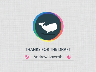 Thanks to Andrew Lovseth invite thank you