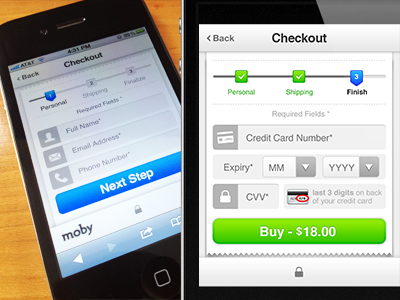 Responsive Mobile Checkout