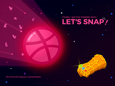 Hello Dribbble! avengerinfinitywar debut firstshot invitation marvel