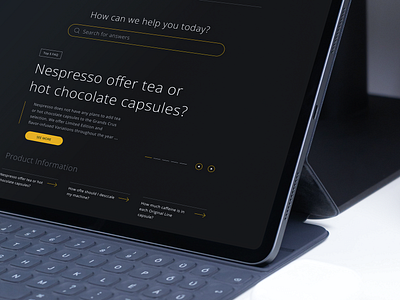 FAQ Nespresso | Re-design clean faq redesign ui ui desgin uidesign uiux ux uxdesign web