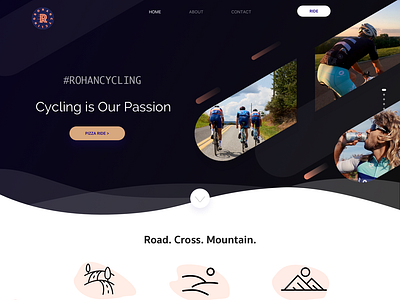 Rohan Cycling Landing Page