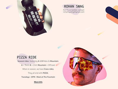 Swag & Pizza Ride Info branding