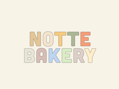 Notte Bakery branding logo logo design logo design concept