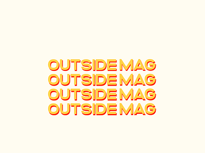 Outside Mag logo logo design logodesign outdoors