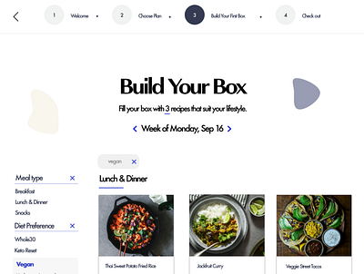 Blue Apron Redesign Concept - Choose Your Meals redesign redesign concept ux design