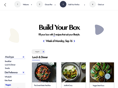 Blue Apron Redesign Concept - Choose Your Meals