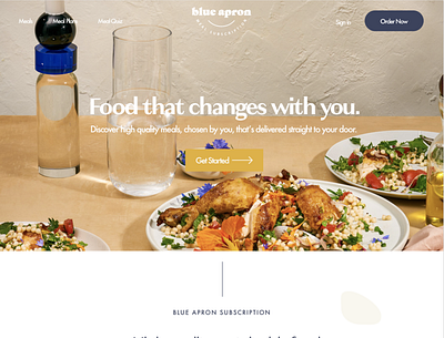 Blue Apron Redesign Concept redesign redesign concept user experience ux design