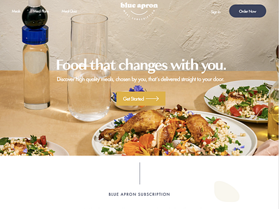 Blue Apron Redesign Concept