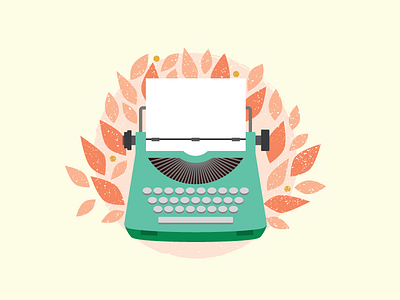 Typewriter Illustration contact us illustration typewriter