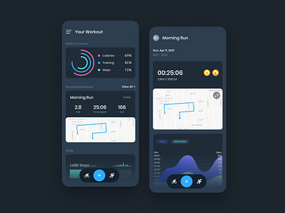 Fitness & workout tracking app app exercise app fitness app fitness tracker ui ux workout app workout tracker