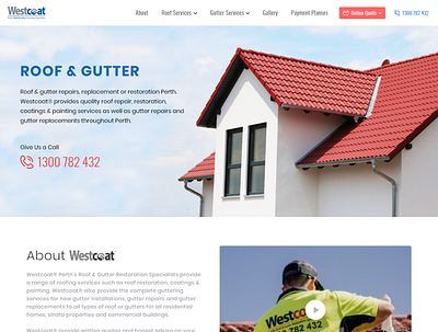 WestCoat construction gutter service roof rooftop
