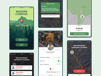 Location finder app | Modern Compass