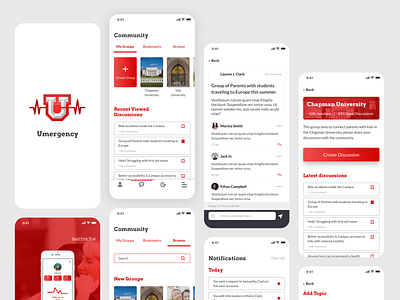 Emergency - A health and safety app app applications assistance call design emergency helath mobile app safety support ui