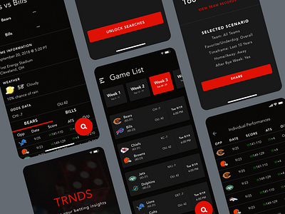 Sports betting analytics app analytic app applications bet bets design mobile app social social network sports betting ui
