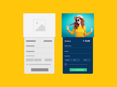 Product Checkout UI Design design e commerce application