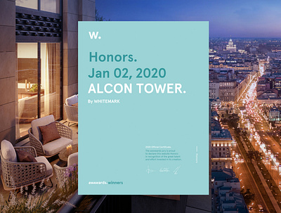 Alcon Tower - HM Awwwards awwwards honorable mention residential website whitemark