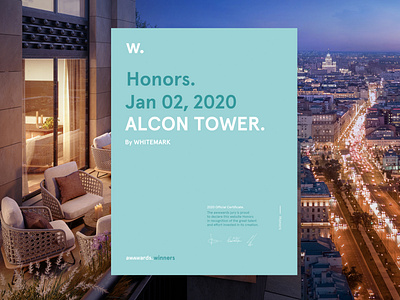 Alcon Tower - HM Awwwards awwwards honorable mention residential website whitemark