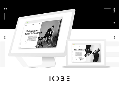 KOBE portfolio website showcase concept designer graphicdesign ui uxui website