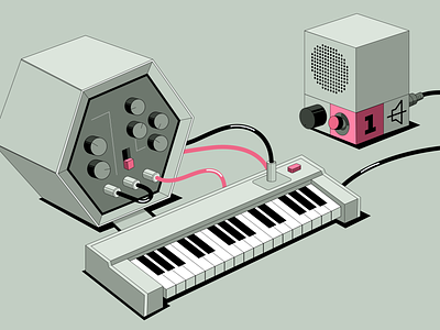 Music devices illustration analog illustration music sound speaker
