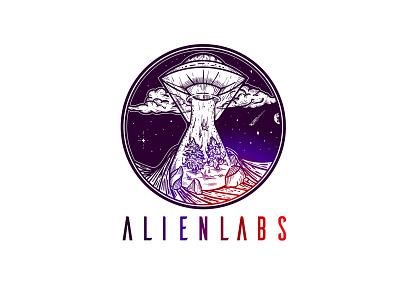 Alien Labs alien cannabis creative hivetex labs logo marijuana smart ufo weed