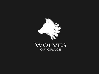 Wolves of Grace angel animal design feather grace hivetex logo pack wild wings wolves