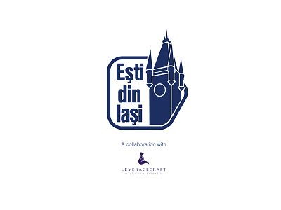 Esti din Iasi blue castle city creative hivetex iasi idea logo smart