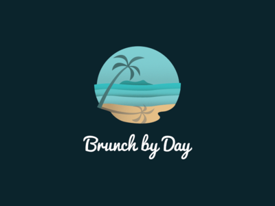 Brunch By Day Logo london melbourne hand drawn photoshop design agency illustrator illustration