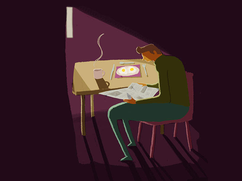 Morning News london melbourne hand drawn photoshop design agency illustrator illustration
