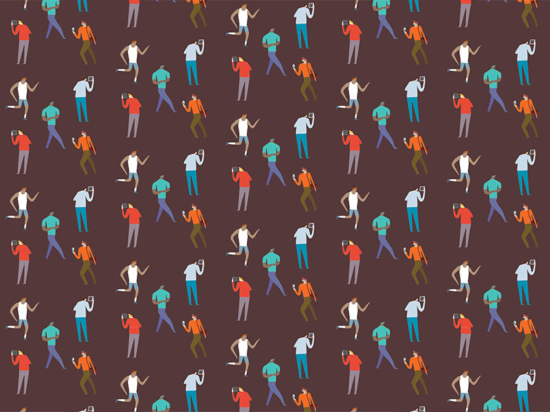 People Pattern by Mark Conlan on Dribbble