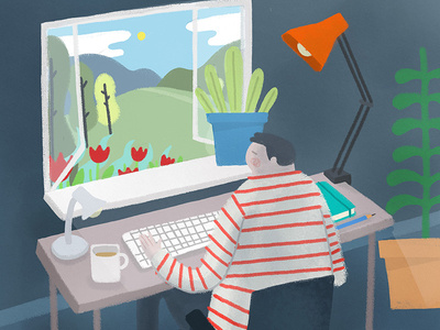 Working Window london melbourne hand drawn photoshop design agency illustrator illustration