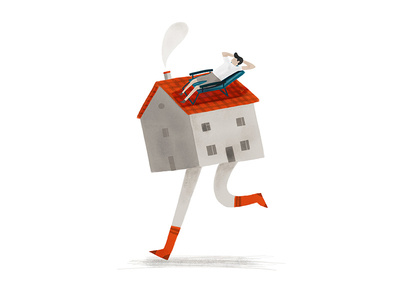 Moving House london melbourne hand drawn photoshop design agency illustrator illustration